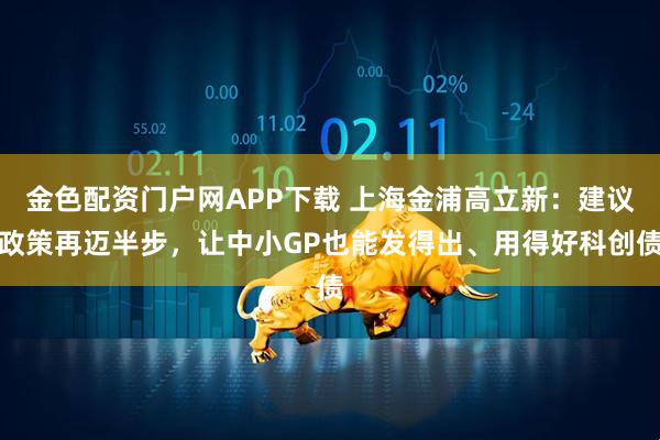 金色配资门户网APP下载 上海金浦高立新：建议政策再迈半步，让中小GP也能发得出、用得好科创债